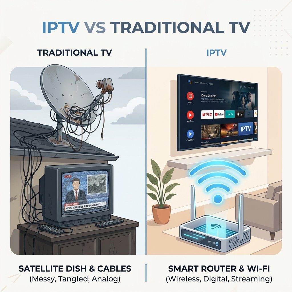 Comparativo IPTV vs Netflix